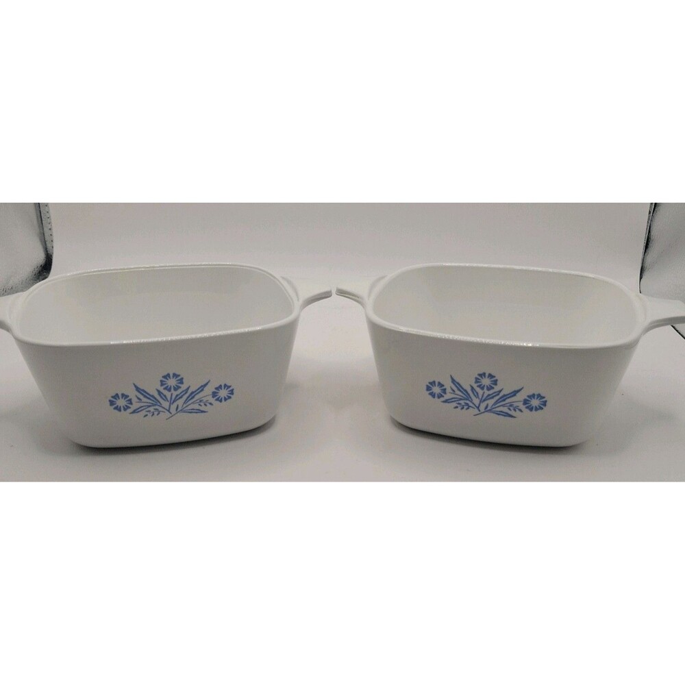 2 Corning Ware Blue Cornflower 2 3/4 Cup Casserole Dish P-43-B